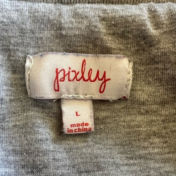 Pixley Large Grey White Stripe Thick & Cozy Motorcycle Jacket Bikercore - Picture 10 of 12